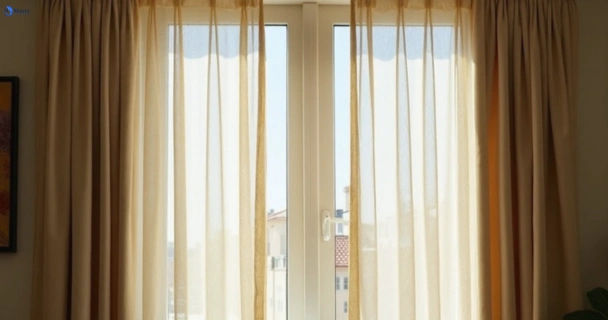 Dull dusty drapes in fitzgibbon before professional cleaning